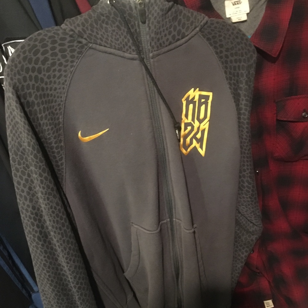Nike Kobe KB24 Lakers black mamba zip up hoodie